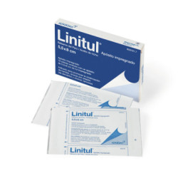 Linitul aposito impregnado 10 apositos impregnados 5,5 x 8 cm