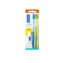 Vitis Pack Cepillo Duplo Medio