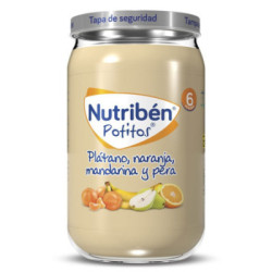 Nutriben Platano Naranja Mandarina Pera Tarrito 250 Gr.