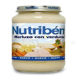 Nutriben Suprema Merluza Con Guisantes Zanaho Tarrito 235 Gr.