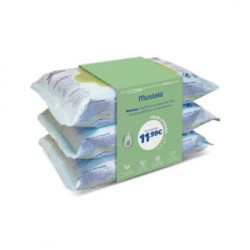 Trio Toallitas Mustela Biodegradables Aguacate