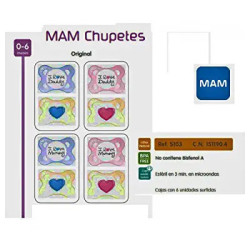 Chupete Latex Mam Original 0- 6 M Mini Pack Doble