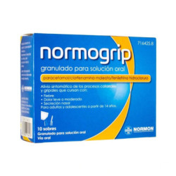 Normogrip 10 sobres granulado para solucion oral